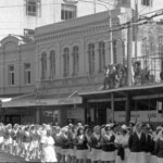 TUA15 Dental nurses from all over the country march to Parliament in March 1974, to pressure the Government to restore their wage relativity with public health nurses. MPs were heard to comment: “It’s marvellous. They are so neat and tidy.” In any event they won relativity.<br /><br />KEITH STEWART TUA15