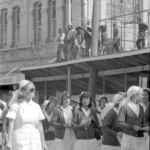 TUA48 Dental nurses from all over the country marched to Parliament in March 1974, to pressure the Government to restore their wage relativity with public health nurses. MPs were heard to comment: “It’s marvellous. They are so neat and tidy.” In any event they won relativity. <br /><br />KEITH STEWART TUA48