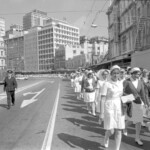 TUA51 Dental nurses from all over the country marched to Parliament in March 1974, to pressure the Government to restore their wage relativity with public health nurses. MPs were heard to comment: “It’s marvellous. They are so neat and tidy.” In any event they won relativity. <br /><br />KEITH STEWART TUA51