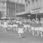TUA59 Dental nurses from all over the country march to Parliament in March 1974, to pressure the Government to restore their wage relativity with public health nurses. MPs were heard to comment: “It’s marvellous. They are so neat and tidy.” In any event they won relativity.<br /><br />KEITH STEWART TUA59