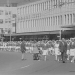 TUA61 Dental nurses from all over the country march to Parliament in March 1974, to pressure the Government to restore their wage relativity with public health nurses. MPs were heard to comment: “It’s marvellous. They are so neat and tidy.” In any event they won relativity.<br /><br />KEITH STEWART TUA61