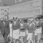 TUA63 Dental nurses from all over the country march to Parliament in March 1974, to pressure the Government to restore their wage relativity with public health nurses. MPs were heard to comment: “It’s marvellous. They are so neat and tidy.” In any event they won relativity.<br /><br />KEITH STEWART TUA63