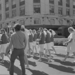 TUA68 Dental nurses from all over the country march to Parliament in March 1974, to pressure the Government to restore their wage relativity with public health nurses. MPs were heard to comment: “It’s marvellous. They are so neat and tidy.” In any event they won relativity.<br /><br />KEITH STEWART TUA68