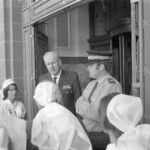 TUA70 Dental nurses from all over the country marched to Parliament in March 1974, to pressure the Government to restore their wage relativity with public health nurses. MPs were heard to comment: “It’s marvellous. They are so neat and tidy.” In any event they won relativity. Nurses try to gain access to Parliment buildings<br /><br />KEITH STEWART TUA70