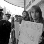 In September 1974 protesters staged a picket when the Shah of Iran and his wife visited New Zealand. They attended a Government reception at the St George Hotel where they were met by Prime Minister Bill Rowling. The protesters held placards supporting opposition to the Shah and decrying political repression and torture in Iran. ISIRAN1