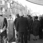 In September 1974 protesters staged a picket when the Shah of Iran and his wife visited New Zealand. They attended a Government reception at the St George Hotel where they were met by Prime Minister Bill Rowling. The protesters held placards supporting opposition to the Shah and decrying political repression and torture in Iran. ISIRAN5