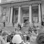Kindergarten trainee teachers march to Parliament in Wellington in April 1974 . They were a part of a nationwide protest of over 1000 students against the low level of their salaries compared to primary school trainee teacher salaries and the unemployment benefit.<br /><br />KEITH STEWART TUAEC37