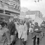 Kindergarten trainee teachers march to Parliament in Wellington in April 1974 . They were a part of a nationwide protest of over 1000 students against the low level of their salaries compared to primary school trainee teacher salaries and the unemployment benefit.<br /><br />KEITH STEWART TUAEC4