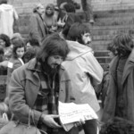 Kindergarten trainee teachers march to Parliament in Wellington in April 1974 . They were a part of a nationwide protest of over 1000 students against the low level of their salaries compared to primary school trainee teacher salaries and the unemployment benefit.<br /><br />KEITH STEWART TUAEC49