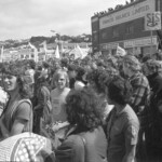 Photo from a demonstration against a new proposed law increasing the powers of the Security Intelligence Service. Wellington New Zealand.