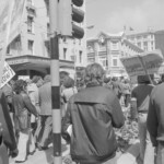 Photo from a demonstration against a new proposed law increasing the powers of the Security Intelligence Service. Wellington New Zealand.