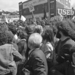 Photo from a demonstration against a new proposed law increasing the powers of the Security Intelligence Service. Wellington New Zealand.