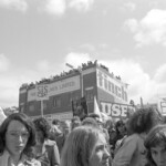 Photo from a demonstration against a new proposed law increasing the powers of the Security Intelligence Service. Wellington New Zealand.