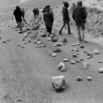 300 demonstrators, mostly young and students gathered from all over New Zealand at the Post Office in Timaru, on the East Coast of the South Island, They marched from there along the waterfront to Caroline Bay, a distance of about one mile.
From Caroline Bay the demonstrators moved out of town to Washdyke, about 3 miles to the north the site of the logistic end supply base for the Mt. John installation.