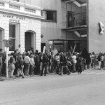300 demonstrators, mostly young and students gathered from all over New Zealand at the Post Office in Timaru, on the East Coast of the South Island, They marched from there along the waterfront to Caroline Bay, a distance of about one mile.
From Caroline Bay the demonstrators moved out of town to Washdyke, about 3 miles to the north the site of the logistic end supply base for the Mt. John installation.