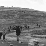 300 demonstrators, mostly young and students gathered from all over New Zealand at the Post Office in Timaru, on the East Coast of the South Island, They marched from there along the waterfront to Caroline Bay, a distance of about one mile.
From Caroline Bay the demonstrators moved out of town to Washdyke, about 3 miles to the north the site of the logistic end supply base for the Mt. John installation.