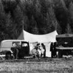 300 demonstrators, mostly young and students gathered from all over New Zealand at the Post Office in Timaru, on the East Coast of the South Island, They marched from there along the waterfront to Caroline Bay, a distance of about one mile.
From Caroline Bay the demonstrators moved out of town to Washdyke, about 3 miles to the north the site of the logistic end supply base for the Mt. John installation. 300 demonstrators, mostly young and students gathered from all over New Zealand at the Post Office in Timaru, on the East Coast of the South Island, They marched from there along the waterfront to Caroline Bay, a distance of about one mile.