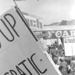 In 1977 there was a very large demonstration against a Bill that would enlarge the SIS powers. There was a march to Parliament and then to the SIS headquarters in Taranaki St