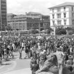 In 1977 there was a very large demonstration against a Bill that would enlarge the SIS powers. There was a march to Parliament and then to the SIS headquarters in Taranaki St