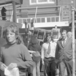 Students took to the footpaths on March 21st 1974 in Wellington to remind citizens of the anniversary day of the Sharpville Massacre in South Africa in 1960.