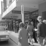 Students took to the footpaths on March 21st 1974 in Wellington to remind citizens of the anniversary day of the Sharpville Massacre in South Africa in 1960.