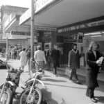 Students took to the footpaths on March 21st 1974 in Wellington to remind citizens of the anniversary day of the Sharpville Massacre in South Africa in 1960.