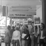 Students took to the footpaths on March 21st 1974 in Wellington to remind citizens of the anniversary day of the Sharpville Massacre in South Africa in 1960.