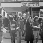 Students took to the footpaths on March 21st 1974 in Wellington to remind citizens of the anniversary day of the Sharpville Massacre in South Africa in 1960.