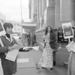 Students took to the footpaths on March 21st 1974 in Wellington to remind citizens of the anniversary day of the Sharpville Massacre in South Africa in 1960.