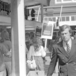 Students took to the footpaths on March 21st 1974 in Wellington to remind citizens of the anniversary day of the Sharpville Massacre in South Africa in 1960.