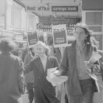 Students took to the footpaths on March 21st 1974 in Wellington to remind citizens of the anniversary day of the Sharpville Massacre in South Africa in 1960.