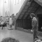 Sept 1974 Maori Language week at Victoria University came to an end with a hui in the Maori room at the Dominion Museum. A number of Kaumatua, youth and representativies from various Wellington Maori organisations met to discuss the importance of the Maori Language.