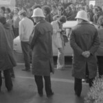 In Wellington workers stop work and march to the Employers Federation office protesting about the use of injunctions preventing workers withdrawing there labour. The march was also in solidarity with Bill Andersen imprisoned for defying a Supreme Court injunction.