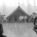 Sept 1974 Maori Language week at Victoria University came to an end with a hui in the Maori room at the Dominion Museum. A number of Kaumatua, youth and representativies from various Wellington Maori organisations met to discuss the importance of the Maori Language.