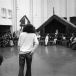 Sept 1974 Maori Language week at Victoria University came to an end with a hui in the Maori room at the Dominion Museum. A number of Kaumatua, youth and representativies from various Wellington Maori organisations met to discuss the importance of the Maori Language.