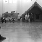 Sept 1974 Maori Language week at Victoria University came to an end with a hui in the Maori room at the Dominion Museum. A number of Kaumatua, youth and representativies from various Wellington Maori organisations met to discuss the importance of the Maori Language.