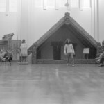 Sept 1974 Maori Language week at Victoria University came to an end with a hui in the Maori room at the Dominion Museum. A number of Kaumatua, youth and representativies from various Wellington Maori organisations met to discuss the importance of the Maori Language.