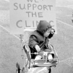 Pro-choice protestors gather at Parliament at different times in 1974 to protest against abortion laws and to support the Auckland Clinc right to carry out abortions.