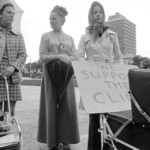 Pro-choice protestors gather at Parliament at different times in 1974 to protest against abortion laws and to support the Auckland Clinc right to carry out abortions.