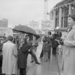 Pro-choice protestors gather at Parliament at different times in 1974 to protest against abortion laws and to support the Auckland Clinc right to carry out abortions.